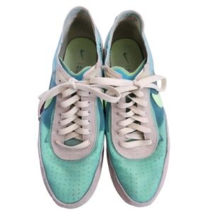 NIKE Women's Waffle One Women's Running Trainers Sz 10 Bleached Aqua Lime Glow